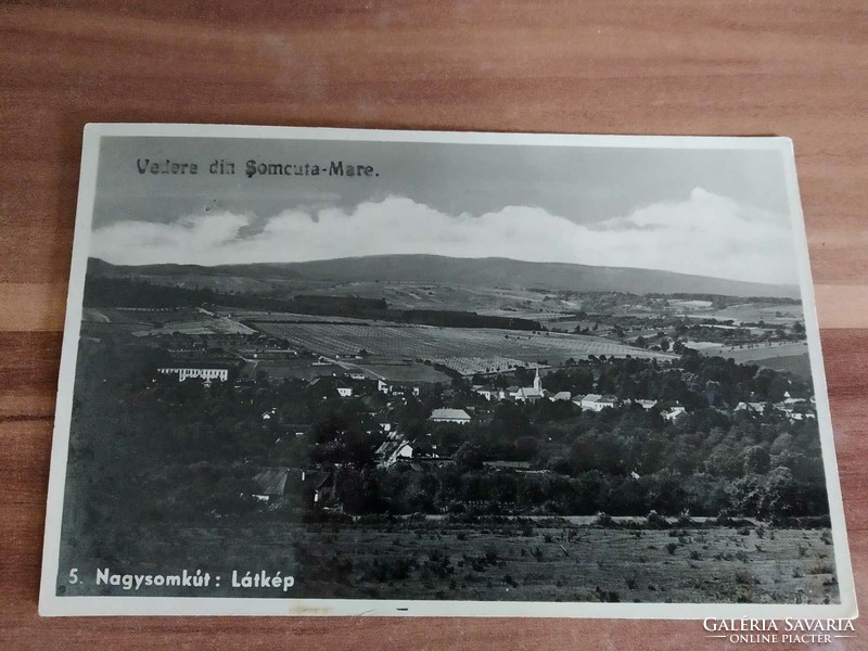 Antique postcard, Transylvania, Máramar county, Nagysomkút, photo film Cluj, stamped: 1946