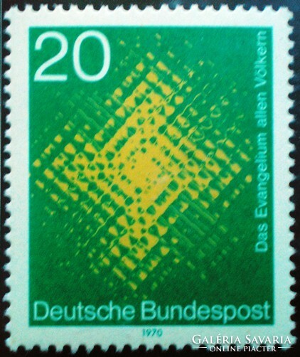 N647 / Germany 1970 Catholic world mission stamp postal clerk