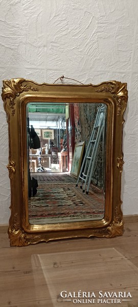 Antique Biedermeier mirror 90x70cm