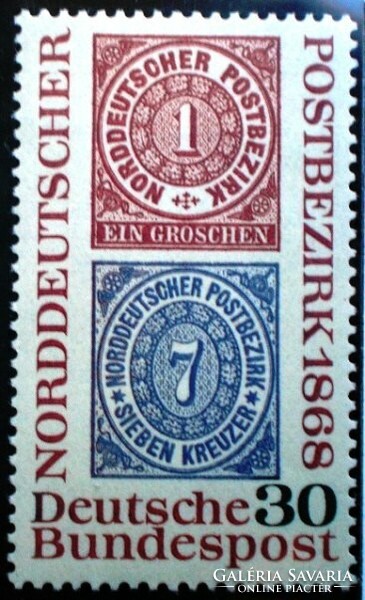 N569 / Germany 1968 North German postal district stamp postal clerk