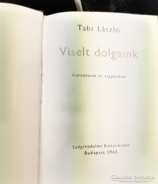 Rare! Tabi László books from the 1960s