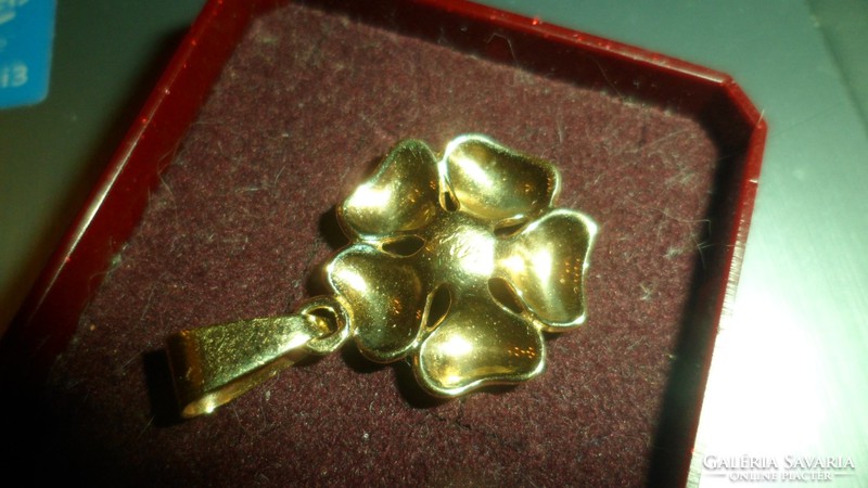 14K zománcozott antik arany medál
