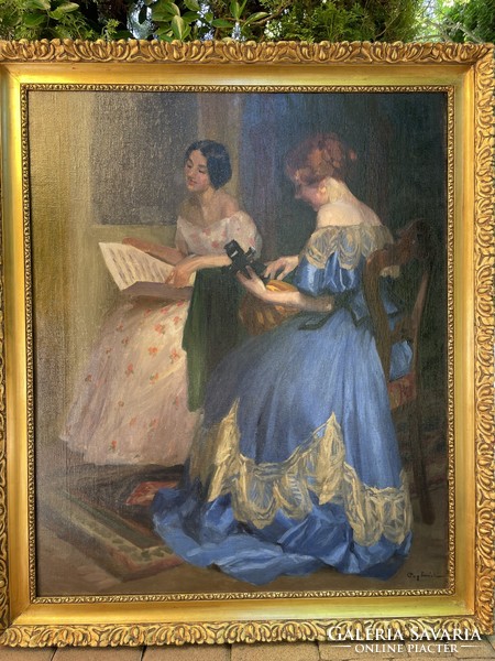 PAPP EMIL:HATALMAS CSODÁLATOS FESTMÉNYE   136x116cm!!!
