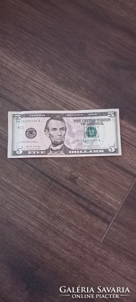 5 USA dollár