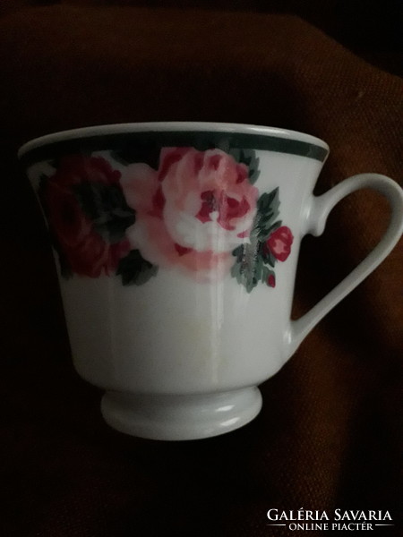 Gibson porcelain rose flower coffee cup flawless