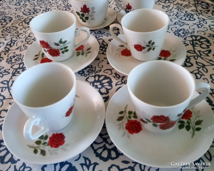 4. Personal Bavarian cup + saucer, + sugar container, kiontoxx