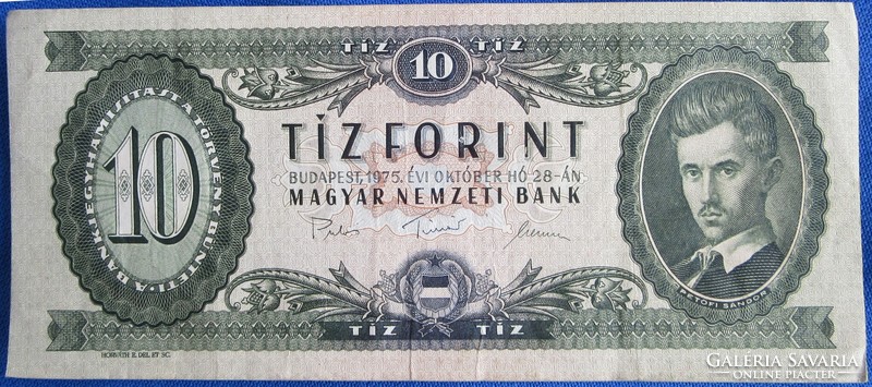 10 Ft 1972, 10 forint 1972 A  sorozat