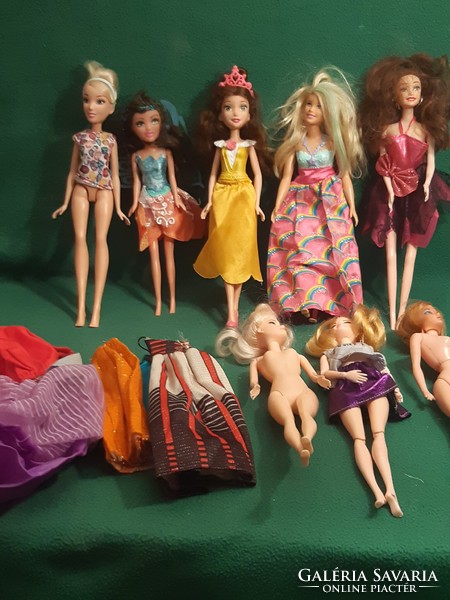 Barbie dolls and clothes