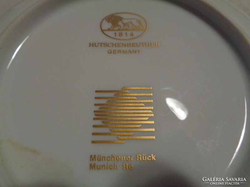 Hutschenreuter decorative plate, ii. Louis, gold rim, 14.7 cm