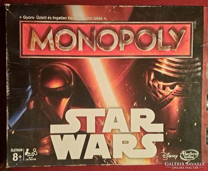 Monopoly star wars board game incomplete, for replacement.