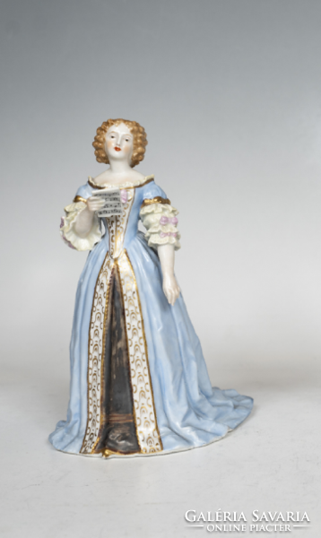Porcelain figurine of a singing lady