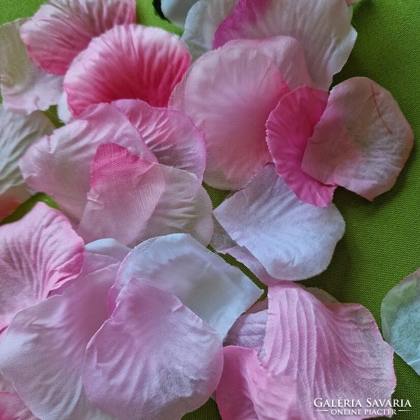ESKÜVŐ, PARTI DEK80C -100db-os textil virágszirom – rózsaszín árnyalatok mix