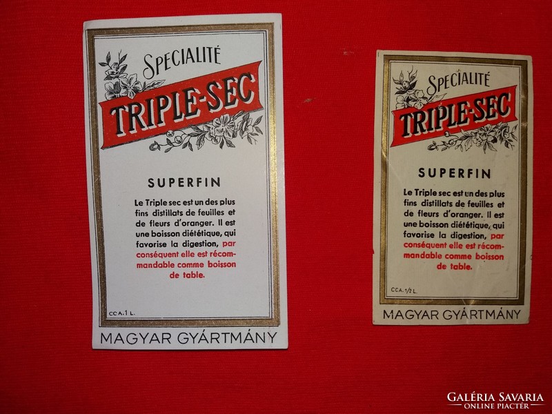 Old - zwack - triple sec medicinal liqueur, two versions of the label - extremely rare, all in one condition according to the pictures