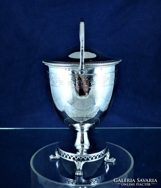 Dazzling, antique silver sugar urn, Paris, 1798!!!