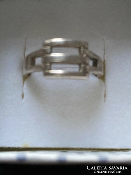 Új! Szép ezüst gyűrű. 925, jelzett.. 54-es méret.