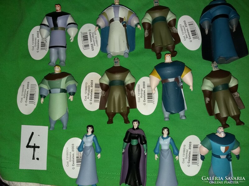 Retro quality el cid - the legend fairy tale movie factory character figures 12 pcs in one 6-12cm according to the pictures 4