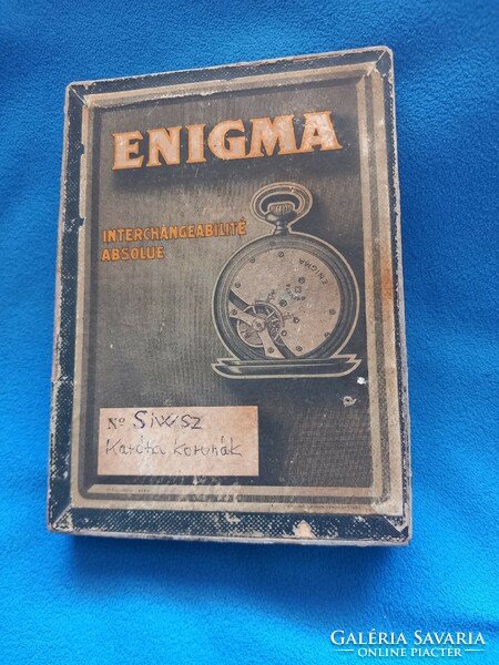 Antique enigma - vintage pocket watch parts box