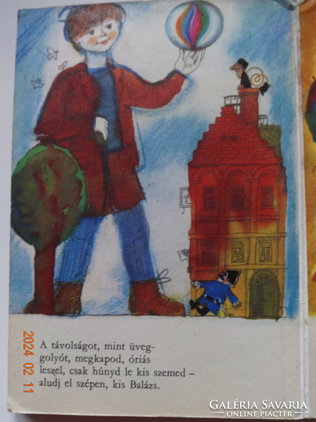 József Attila: ALTATÓ - kemény lapos régi mesekönyv Würtz Ádám rajzaival (1980)