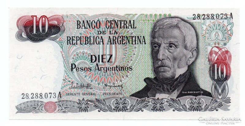 10 Argentine pesos