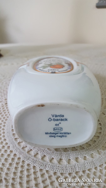 Hollóházi porcelán Ó-Barack pálinkás kulacs,butella