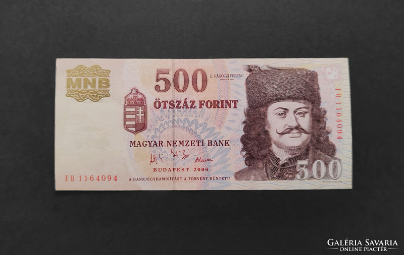 500 Forint 2006 EB, EF, emlékkiadás