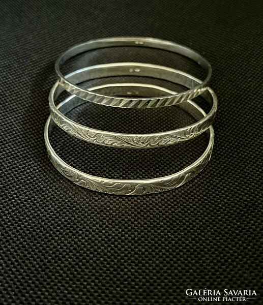 Silver bracelet 3 pcs