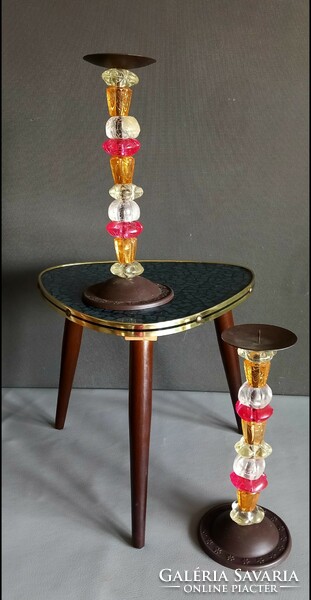 Huge fdesign commemorative glass candle holder in a negotiable pair