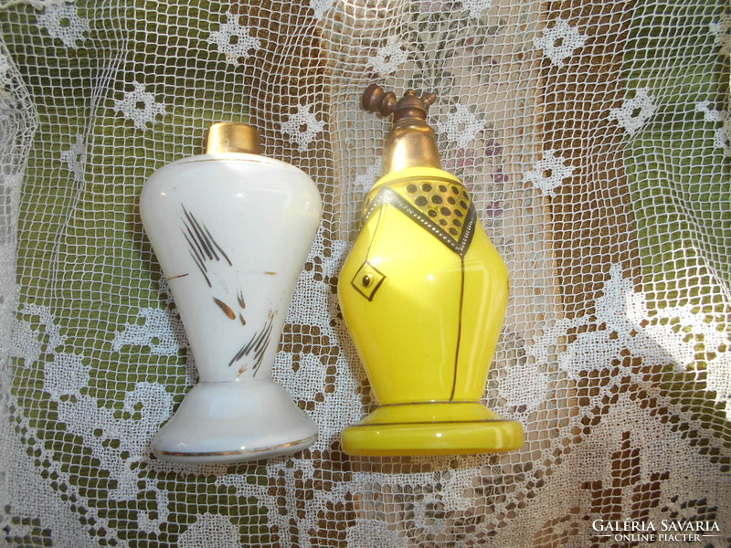 2 antique perfume bottles
