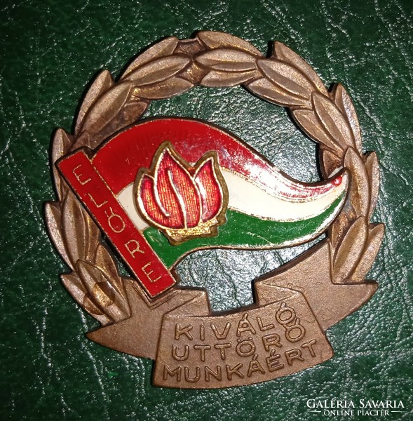 Socialist badge award for excellent pioneering work with certificate, 1973