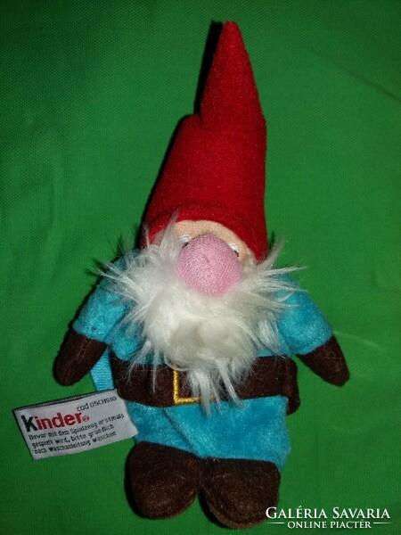 Retro original kinder surprise advertising plush figure dwarf, elf 18 cm according to pictures