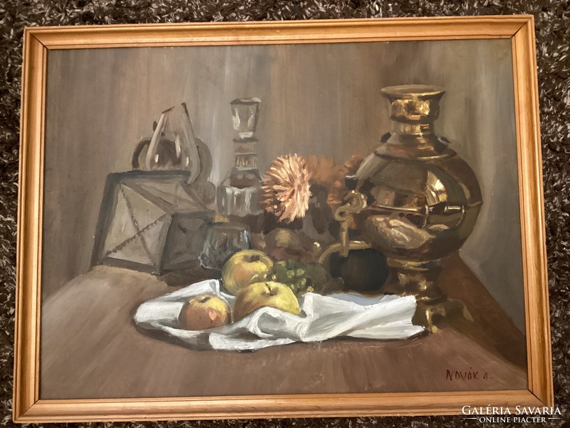 Novák a. - Table still life with apples.