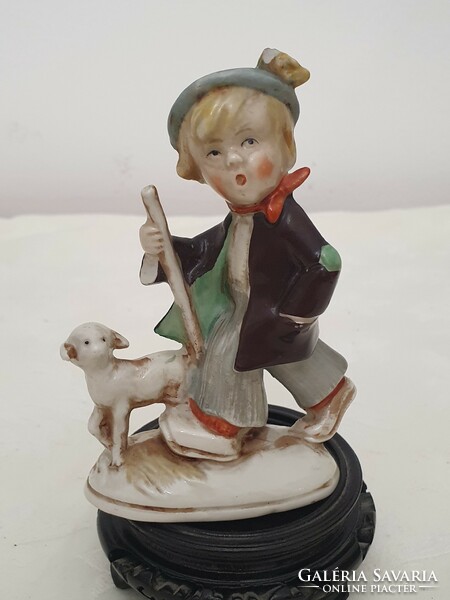 German porcelain shepherd boy