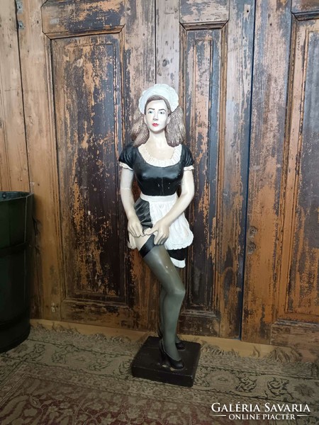 Maid, perhaps French, made of hard fiberglass material, as decoration from the second half of the 20th century