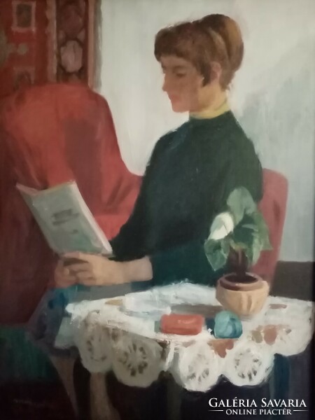 István Mácsai: woman reader