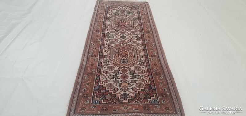 2986 Hindu bidjar handmade woolen Persian running rug 75x200cm free courier