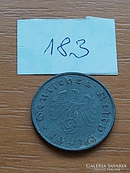 German Empire 10 pfennig reichspfennig 1941 a berlin, zinc 183