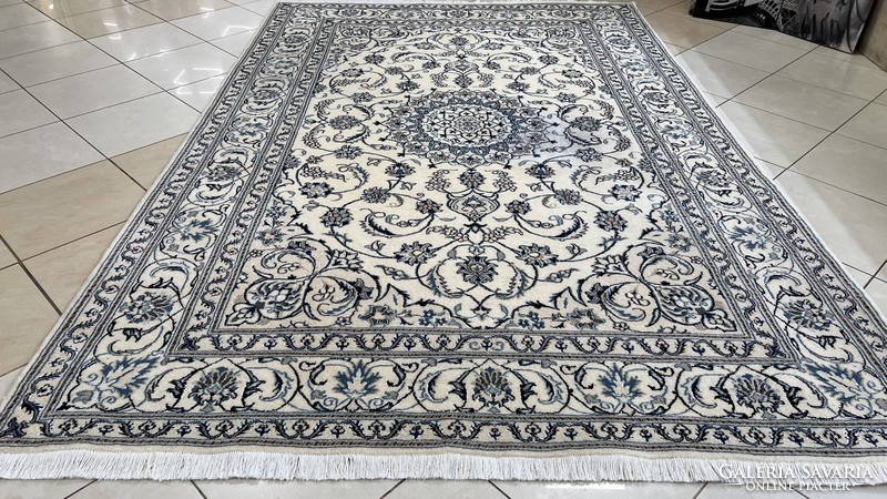 3606 Sale Iranian nain silk contour handmade Persian carpet 200x290cm free courier