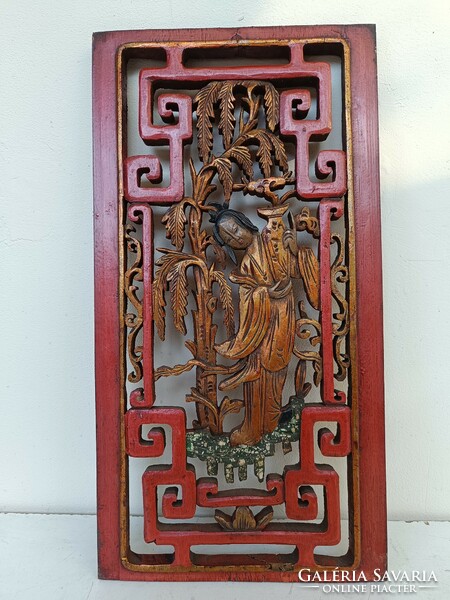 Antique Chinese furniture ornament decorative carved lacquered gilded spatial image life image 333 8869