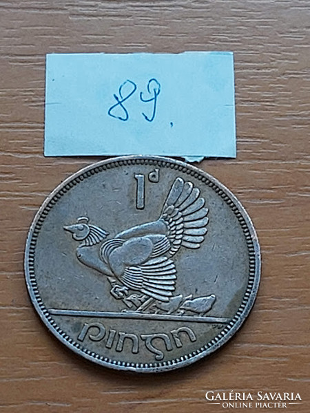 Ireland 1 penny 1965 bronze, Hen 89