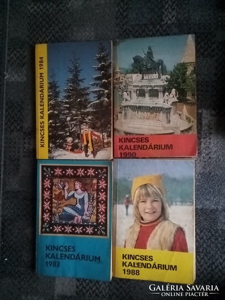 Treasure calendar 1983,1984,1988,1989