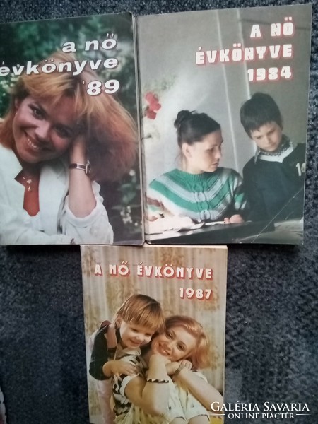 A Nő évkönyve 1984,1987,1989