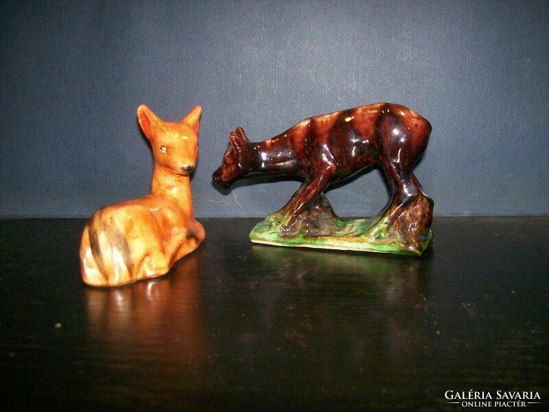 .The mother and bear 2 ceramic figures