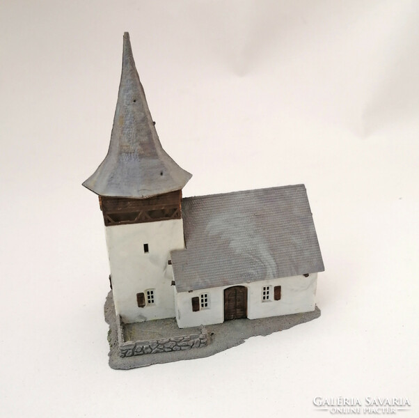 Church - model building - field table model, model railway