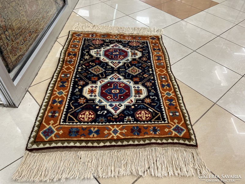 3385 Hungarian Caucasian pattern handmade wool Persian carpet 78x108cm free courier