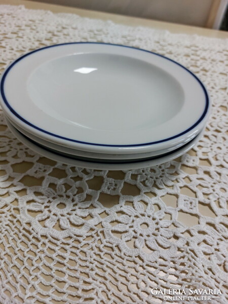 Alföldi blue striped dinnerware, deep plate, 3 pcs