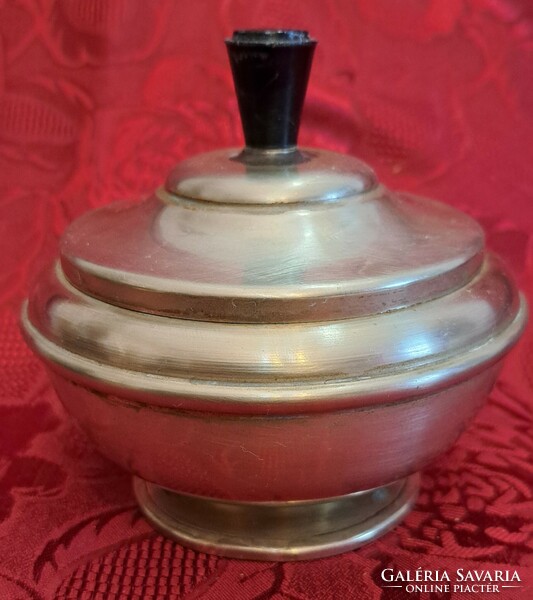 Old silver-plated sugar bowl (l4739)