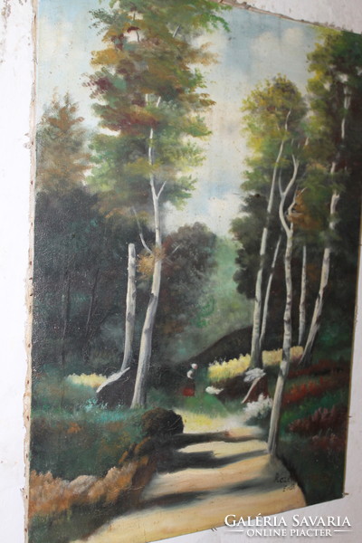 Antique signed painting 929