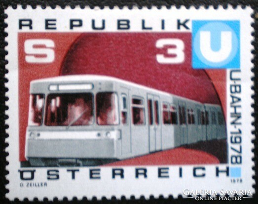 A1567 / Austria 1978 Vienna subway stamp postal clear