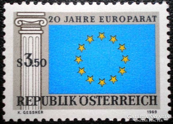 A1292 / Austria 1969 20-year-old Council of Europe stamp postal clear