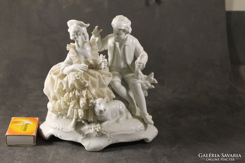 German porcelain baroque pair 936